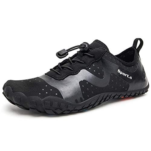 WateLves Men's Barefoot Aqua Sock Shoes for Kayaking, Boating, Hiking, Surfing, Walking
