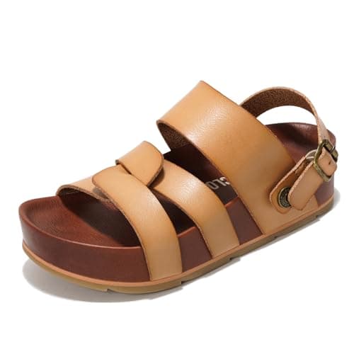 Proud Women's Cloud Platform Sandals - Memory Foam & Lightweight Non-Slip Beach Wedges