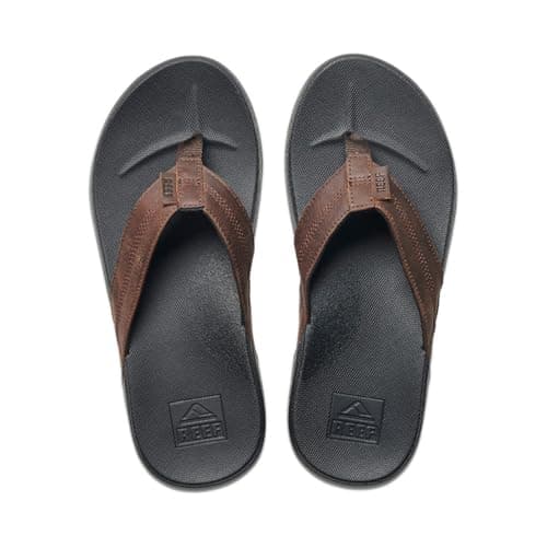 REEF Men's Phantom LE Flip Flop, Full Grain Leather Straps