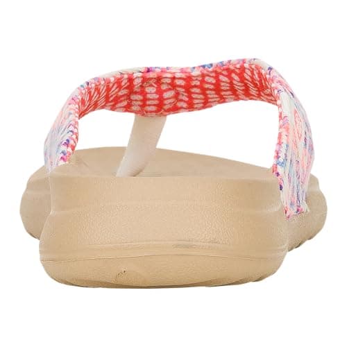 Hey Dude Christi Flip Women's Baja Blue/Pink/Multi Size 5 Sandals