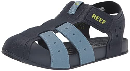 REEF Kids' Water Friendly Beachy Fisherman Sandal, Adjustable Velcro Strap
