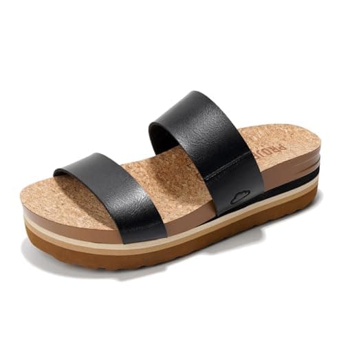 Riptide Women's Project Cloud Platform Sandals – Water-Resistant & Non-SlipComfort Beach Wedges