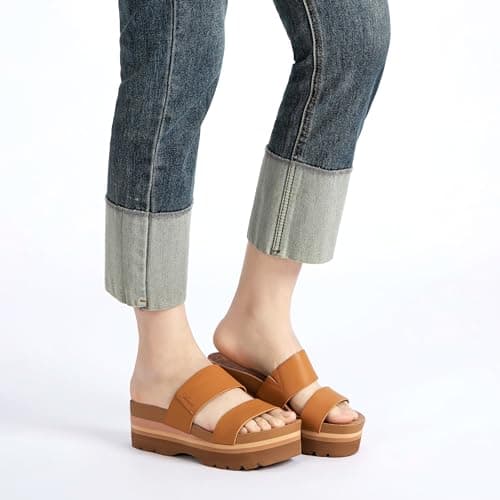 Athlefit Women's Summer Flatform Sandals with Arch Support