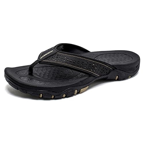 KIIU Mens Thong Sandals for Beach and Beyond