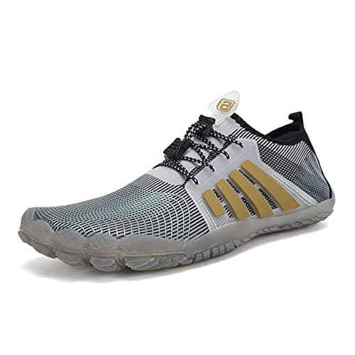 WateLves Men's Barefoot Aqua Sock Shoes for Kayaking, Boating, Hiking, Surfing, Walking