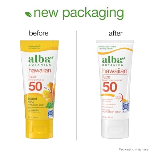 Alba Botanica Island Vibe SPF 50 Sunscreen Lotion, 3 Oz