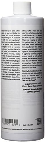 Seachem Stability Stabilizer for Fish Tanks, 16.9 Fl Oz