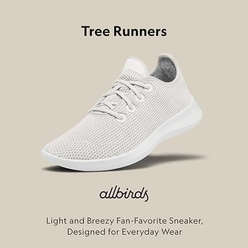 Allbirds Women’s Tree Runners Natural Everyday Sneakers Washing Machine Safe