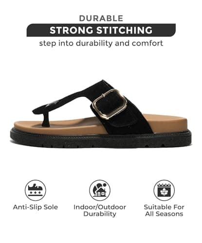 Freida Women's Genuine Suede Platform Sandals Memory Foam Insoles Summer Essentials