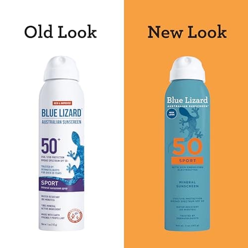 BLUE LIZARD Sport Mineral Sunscreen SPF 50+ Broad-Spectrum UVA/UVB Protection