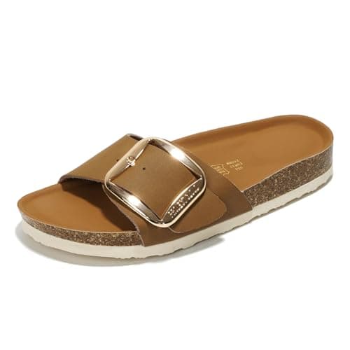 Project Cloud Women's Comfortable Memory Foam Genuine Leather Sandals