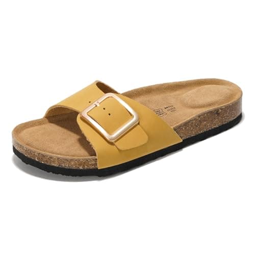Project Cloud Women's Comfortable Memory Foam Genuine Leather Sandals