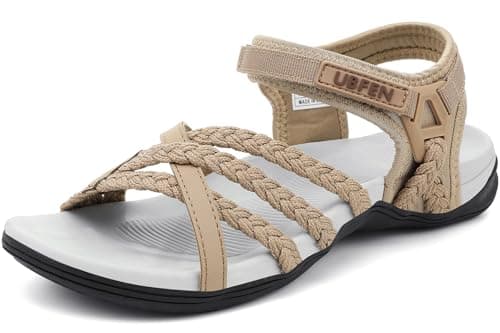 UBFEN Women's Comfortable Hiking Sandals with Adjustable Ankle Straps