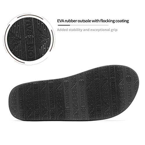 NORTIV 8 Men's Comfortable Light Weight Flip Flops
