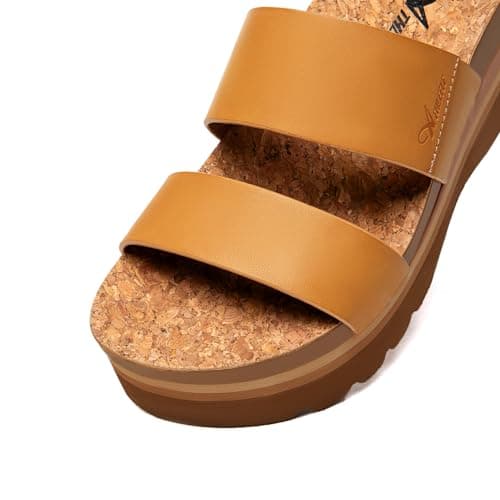 Athlefit Women's Summer Flatform Sandals with Arch Support
