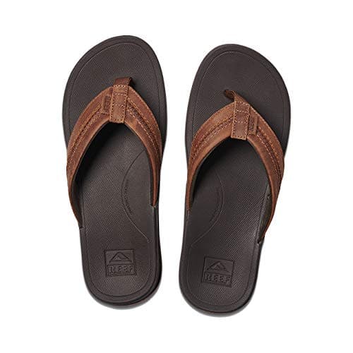 REEF Men's Leather Ortho Coast Sandal