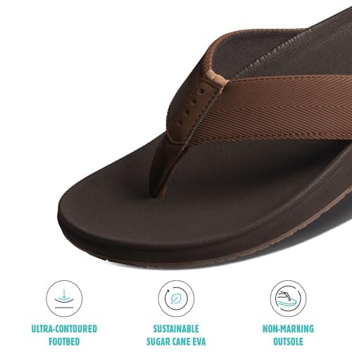 REEF Men's Soft & Supportive Flip Flop Sandal with Water Friendly Straps