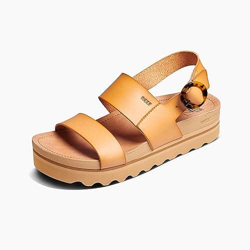 REEF Vista Hi Buckle Women's Platform Sandal - Arch Support, Soft Cushion Footbed
