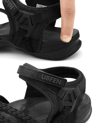 UBFEN Women's Comfortable Hiking Sandals with Adjustable Ankle Straps
