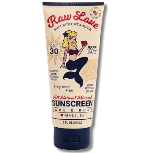 Raw Love SPF 30 Reef Safe Travel Size Sunscreen Lotion