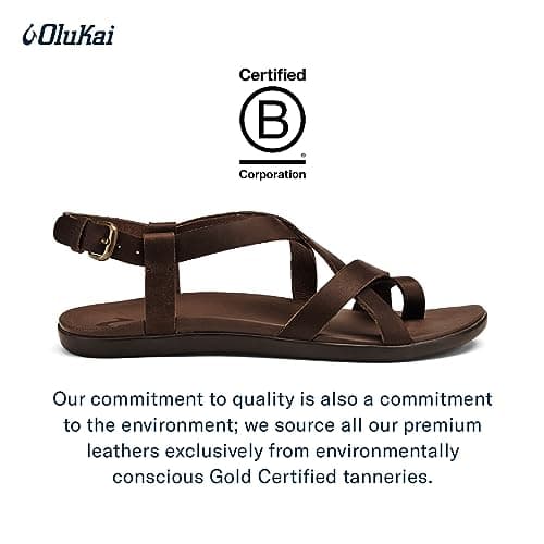 OLUKAI Upena Women's Quick-Dry Beach Sandals, Water Resistant & Comfortable