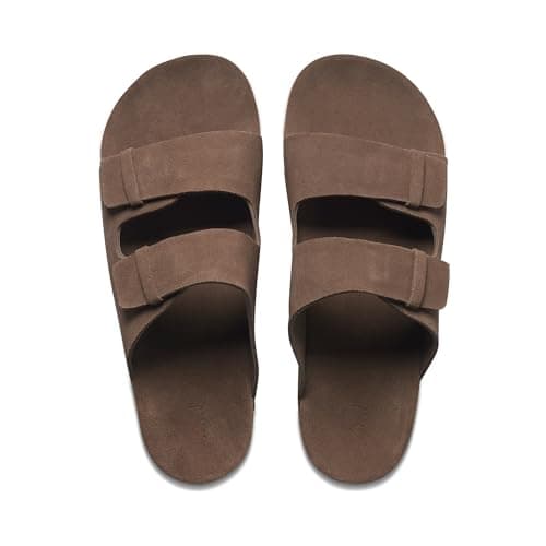 REEF Ojai Two Bar Women's Slide Sandal, Premium Leather, Soft Cushion Comfort