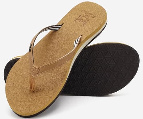 KuaiLu Women's Arch Support Yoga Mat Flip Flops