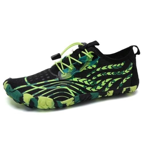 WateLves Men's Barefoot Aqua Sock Shoes for Kayaking, Boating, Hiking, Surfing, Walking