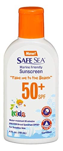 Safe Sea Jellyfish-Blocking Sunscreen SPF 50+ for Kids, 4oz, Waterproof & Biodegradable