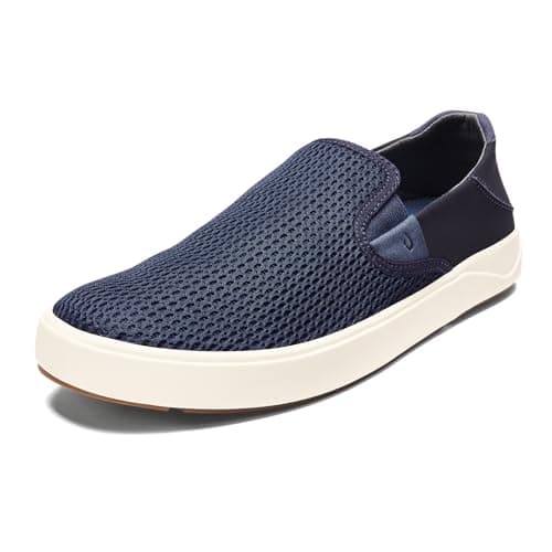 OLUKAI Lae'ahi Men's Slip-On Sneakers, Lightweight & Breathable, Water Resistant Heel