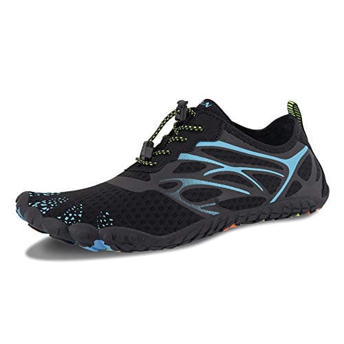WateLves Men's Barefoot Aqua Sock Shoes for Kayaking, Boating, Hiking, Surfing, Walking