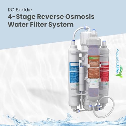 Aquatic Life RO Buddie 4-Stage 50 GPD Reverse Osmosis Deionization Filter System