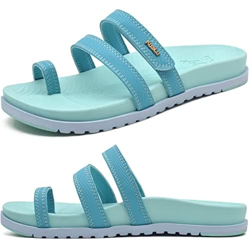 KuaiLu Women's Lightweight Comfort Slides with Arch Support