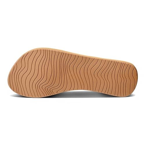 REEF Women's Vegan Leather Scallop Flip Flop with Soft Cushion Footbed
