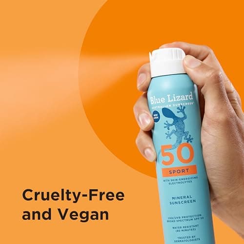 BLUE LIZARD Sport Mineral Sunscreen SPF 50+ Broad-Spectrum UVA/UVB Protection