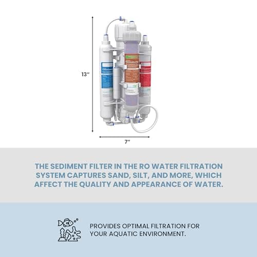 Aquatic Life RO Buddie 4-Stage 50 GPD Reverse Osmosis Deionization Filter System
