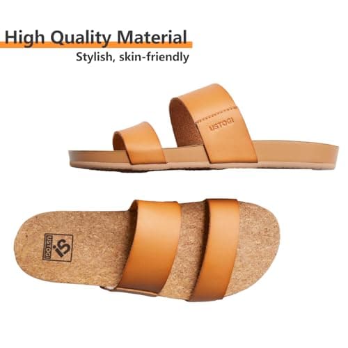 Ustogi Women's Arch Support Sandals - Cushioned & Adjustable Comfort