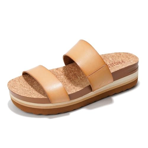 Riptide Women's Project Cloud Platform Sandals – Water-Resistant & Non-SlipComfort Beach Wedges