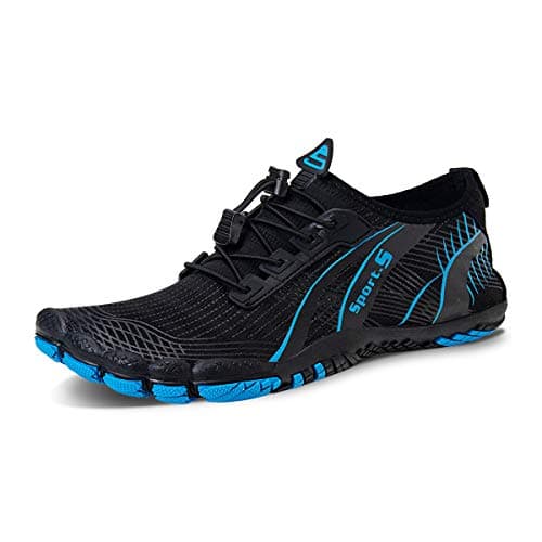 WateLves Men's Barefoot Aqua Sock Shoes for Kayaking, Boating, Hiking, Surfing, Walking