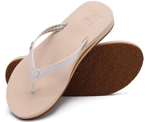 KuaiLu Women's Arch Support Yoga Mat Flip Flops