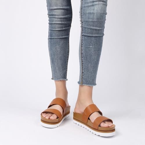 Yozuru Women's Arch Support Platform Sandals Cushion Wedge Beach Shoes