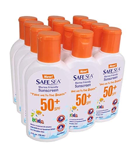 Safe Sea Jellyfish-Blocking Sunscreen SPF 50+ for Kids, 4oz, Waterproof & Biodegradable
