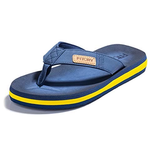 FITORY Men's Comfortable Flip-Flops for Beach and Slippers
