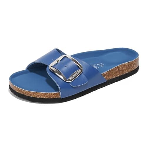 Project Cloud Women's Comfortable Memory Foam Genuine Leather Sandals