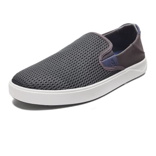 OLUKAI Lae'ahi Men's Slip-On Sneakers, Lightweight & Breathable, Water Resistant Heel