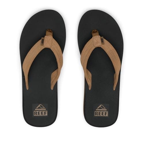 REEF Men's Groundswell Flip Flop Sandal, Premium Suede Straps