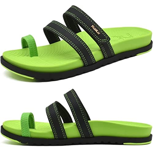 KuaiLu Women's Lightweight Comfort Slides with Arch Support