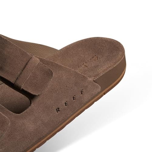 REEF Ojai Two Bar Women's Slide Sandal, Premium Leather, Soft Cushion Comfort