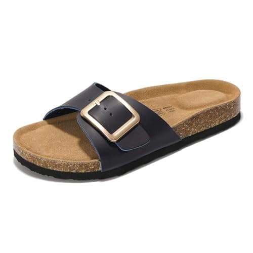 Project Cloud Women's Comfortable Memory Foam Genuine Leather Sandals