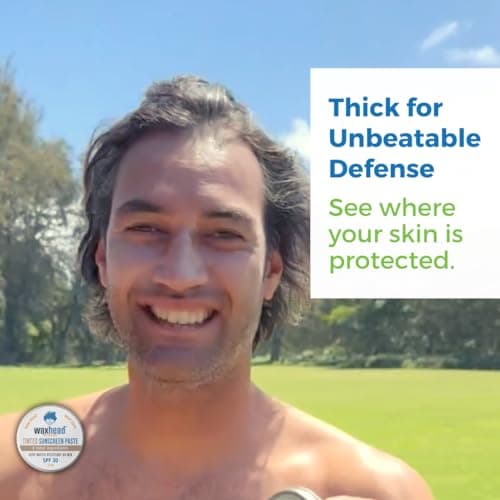 Reef Safe Waxhead Tinted Zinc Oxide SPF 30 Sunscreen, Travel-Friendly & Waterproof